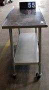 STAINLESS STEEL TABLE, 5X3X3