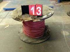 SPOOL: 4 AWG COPPER WIRE - GROSS WEIGHT 242 LBS