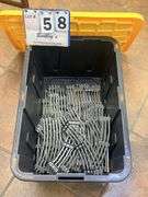 BIN: ASSORTED RAILROAD TRACK - CONTENTS ONLY!