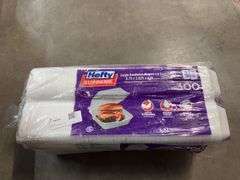 HEFTY SUPREME SANDWICH HINGED LID CONTAINERS, 14.6 X 14.2 X 7.6CM (300 COUNT)