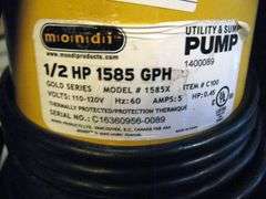 MONDI UTILITY SUMP PUMP 1/2 HP