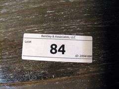 DARK WOOD GRAIN FINISH MULTI-TIERED LADDER BOOKSHELF