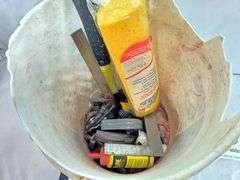 BUCKET OF MISC. TOOLS