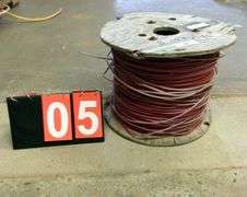 SPOOL: 8 AWG COPPER WIRE - GROSS WEIGHT 73 LBS