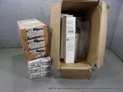 LOT: BOX-CHEMICAL FILTER SET, LAB THERMOMETER, HVAC LIMIT SWITCHES