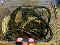 SMALL BASKET: MISC COPPER WIRE - CONTENTS ONLY - NET WEIGHT 569 LBS
