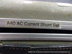 JOHN FLUKE A40 AC CURRENT SHUNT SET