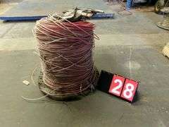 SPOOL: 8 AWG COPPER WIRE - GROSS WEIGHT 212 LBS