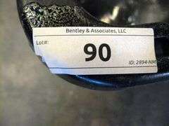 BLACK TOTE W/ MISC. ITEMS