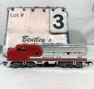 ATHEARN SDP-40 SANTA FE PASS LOCOMOTIVE, HD SCALE W/ CR ROF NJ #8 HO SCALE STEAM LOCOMOTIVE
