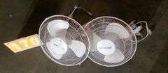 HURRICANE SUPREME 16IN. WALL MOUNT FAN, QTY 2