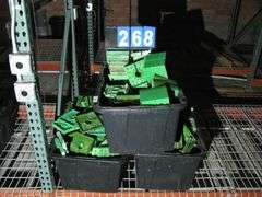 BLACK TOTES W/ TOP FEED IRRIGATION CAPS, QTY 3