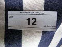 BLUE & WHITE STRIPED BEAN BAG