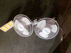 HURRICANE SUPREME 16IN. WALL MOUNT FAN, QTY 2