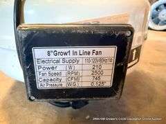 GROW 1 110-120V 8IN. INLINE FAN