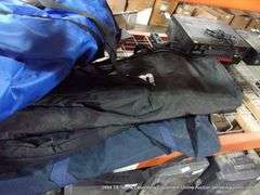 LOT: ASSORTED BLUE CANVAS EQUIPMENT BAGS