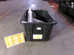 BLACK TOTE W/ MISC. ITEMS