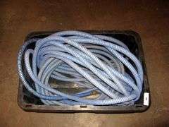 BLACK TOTE W/ BLUE WATER HOSE