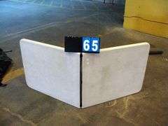 WHITE PLASTIC FOLDING TABLE