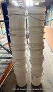 WHITE 5 GALLON BUCKETS, QTY 10