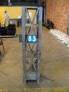 DARK WOOD GRAIN FINISH MULTI-TIERED LADDER BOOKSHELF