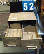 2-DRAWER METAL INDEX CARD CABINET