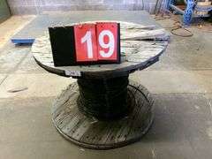 SPOOL: 4 AWG COPPER WIRE - GROSS WEIGHT 113 LBS