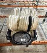 BLACK TOTE FULL OF LIDS