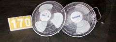HURRICANE SUPREME 16IN. WALL MOUNT FAN, QTY 2
