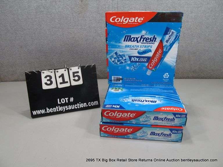 COLGATE ANTI CAVITY FLUORIDE TOOTHPASTE COOL MINT, 3 PACKS OF 5 (3X ...