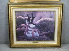 FRAMED LIMITED EDITION REPRODUCTION LITHOGRAPH - EVENING LIGHT BY TIM MANSANAREZ - 1996 - #12/50,