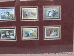 14" X 18" FEDERAL RW - DEPARTMENT OF INTERIOR DUCK COLLECTION STAMP DISPLAY DUCK STAMPS - RW49-60