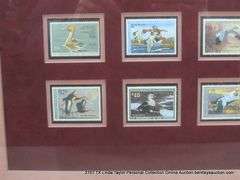 14" X 18" FEDERAL RW - DEPARTMENT OF INTERIOR DUCK COLLECTION STAMP DISPLAY DUCK STAMPS - RW49-60