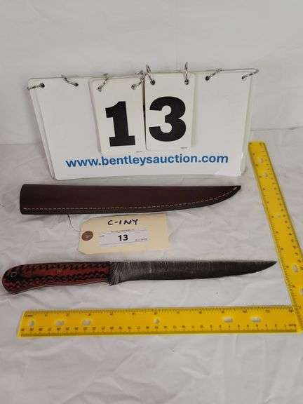 KNIFE W/ SHEATH, 13-1/4" OVERALL LENGTH