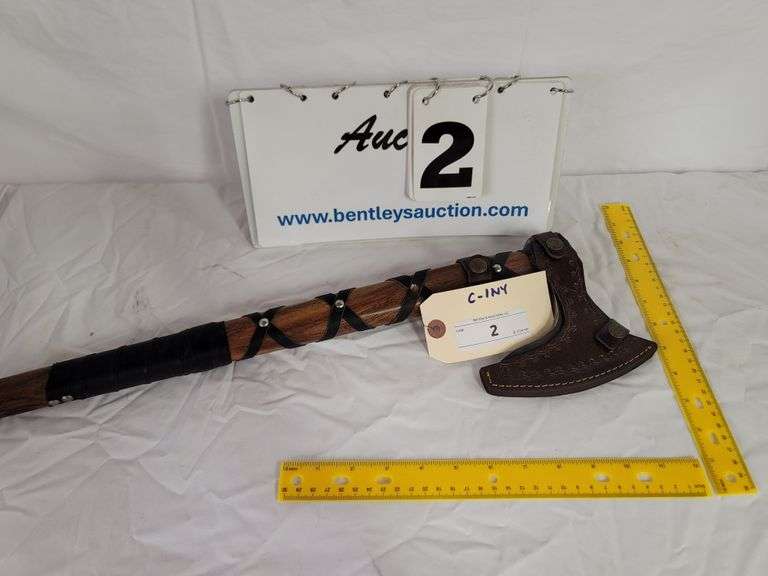 HATCHET, 20" LONG OVERALL, 5-1/4" WIDE, COMES WITH SHEATH