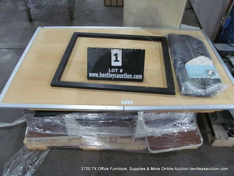 PALLET: WHITE BOARDS, DESKS