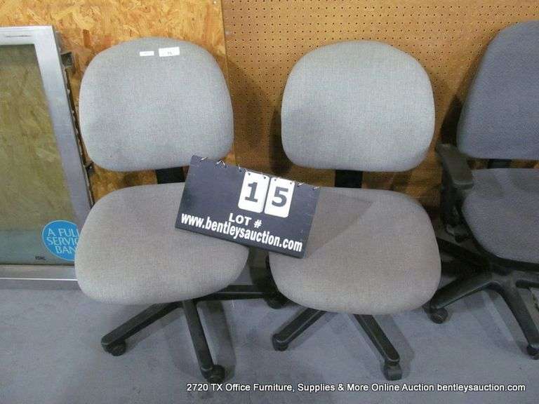 GREY OFFICE CHAIRS (2X MONEY)