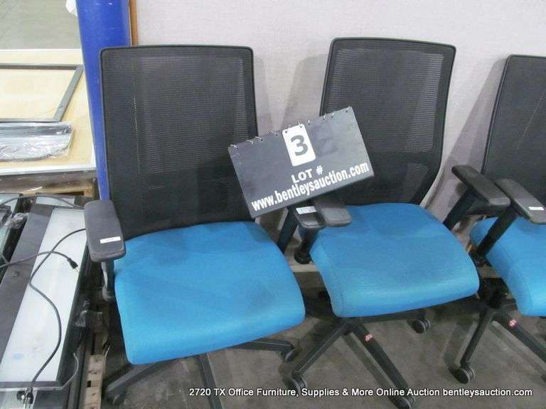 HON MESH BACK OFFICE CHAIRS - BLUE (2X MONEY)