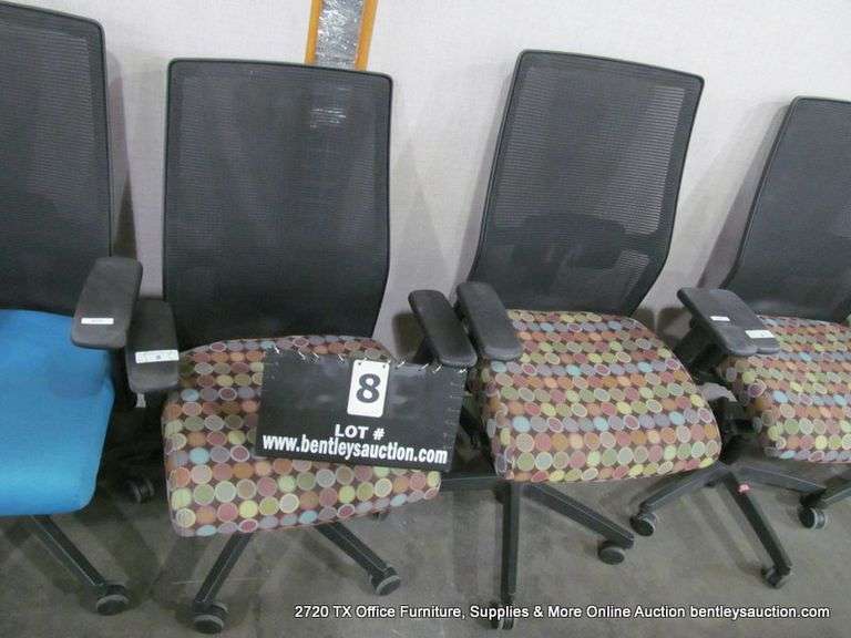 HON MESH BACK OFFICE CHAIRS - DOT DESIGN SEAT (2X MONEY)
