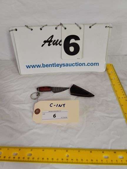 MINI KNIFE W/ SHEATH, 4" OVERALL LENGTH