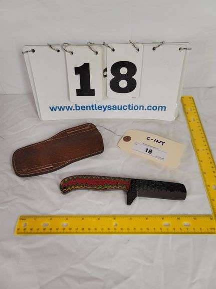 KNIFE W/ SHEATH, 8-1/2" OVERALL LENGTH