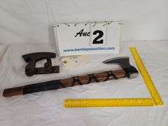 HATCHET, 20" LONG OVERALL, 5-1/4" WIDE, COMES WITH SHEATH