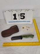 KNIFE W/ SHEATH, 8-3/8" OVERALL LENGTH