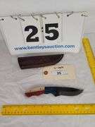 KNIFE W/ SHEATH, 8" OVERALL LENGTH