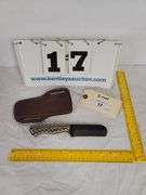 KNIFE W/ SHEATH, 8-3/8" OVERALL LENGTH