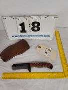 KNIFE W/ SHEATH, 8-1/2" OVERALL LENGTH