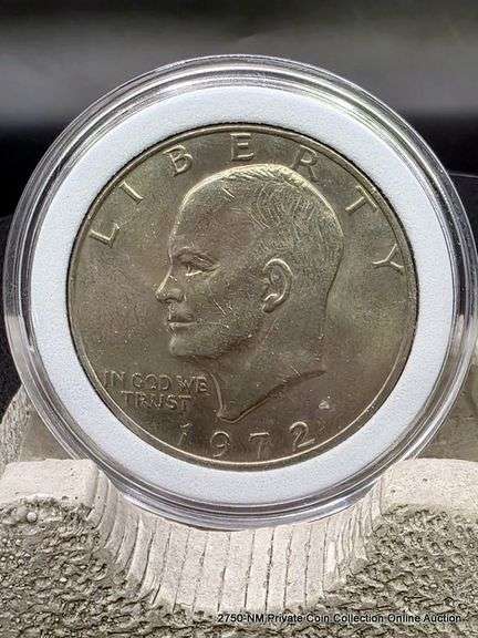 1972  Eisenhower Silver Dollar MS+