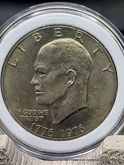 1776-1976  Eisenhower Silver Dollar Unc