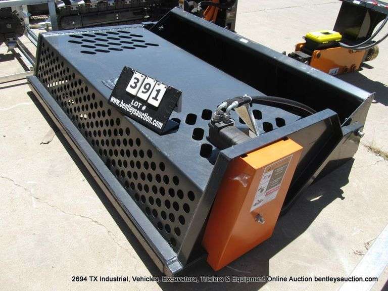 WOLVERINE SKID STEER ROCK RAKE MODEL: RCR-12-84W, S/N: ZW-00014