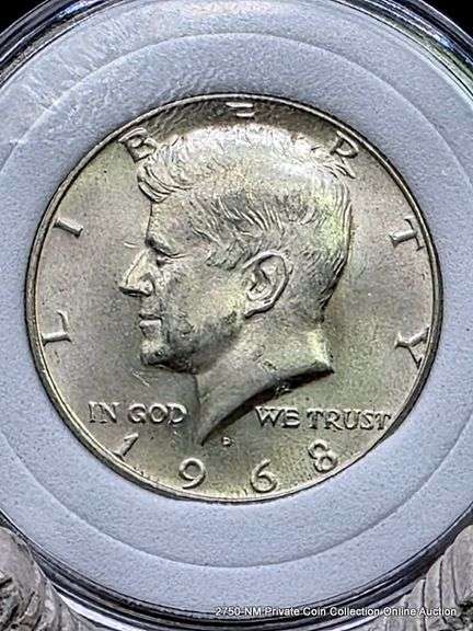 1968 D Kennedy Half Dollar UNC